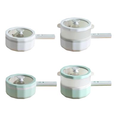 Electric Cooker Nonstick Portable Wok Multifunctional Soup Pot Noodles Cooker Electric Skillet for Fry Steak Dumpling Pasta Eggs