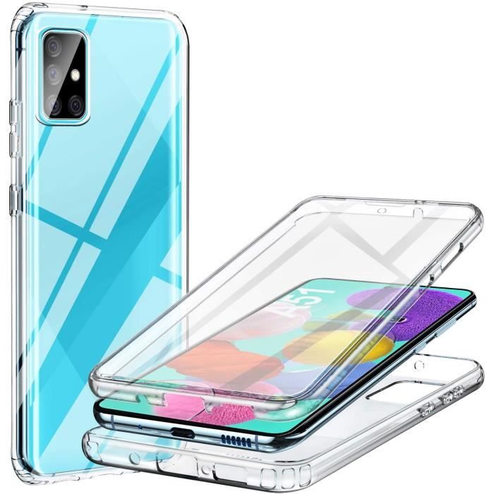 Coque - HouTF - Samsung Galaxy A51 - 360 Degrés Protection - Antichoc - Anti-Rayures