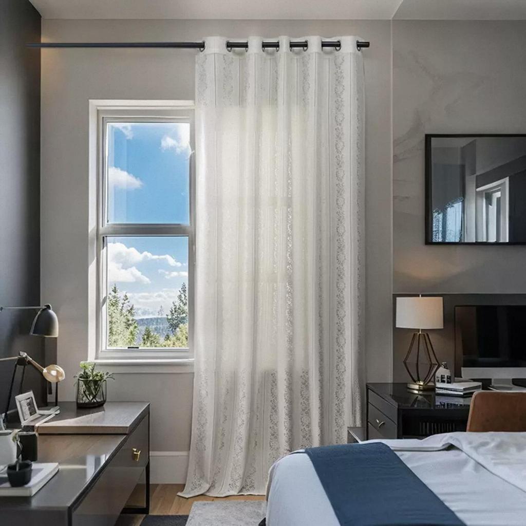 Tende di Pizzo Filtranti la Luce: Tende Eleganti e Semitrasparenti per Camera da Letto e Soggiorno