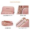 Wellvie Classy Women's Smartphone Shoulder Bag with Multi-Layer Pockets, Multi-Purpose Smartphone Pouch, and Multi-Purpose Smartphone Pouch,