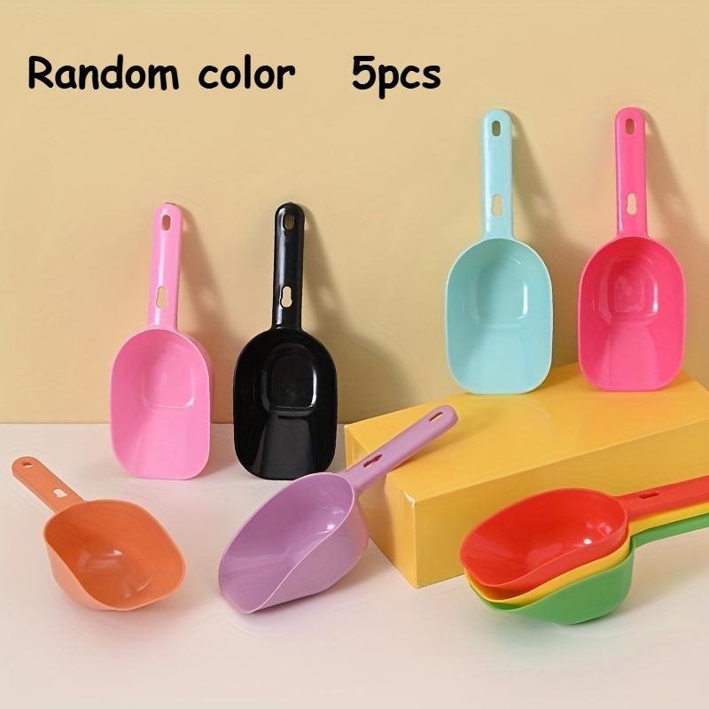5pcs/1pc Plastic Dog Food Shovel, Colorful Pet Food Scoop For Dogs & Cats - Easy Scoop & Serve, Pet Supplies
