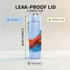 1PC Red Airplane Blue Sky Scene 750ml Color Plastic Sports Water Bottle Leakproof Flip Straw Lid For Sports Office Home Use