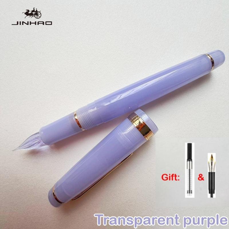 JINHAO 82 Glass Dip Pens One Stroke Two Styles with Fountain Pen Nib Ink Converters Calligraphy Pen Stationery School Supplies