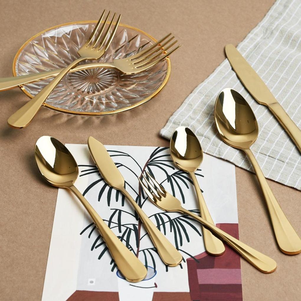 Michael Glossy Titanium Cutlery Dessert Spoon