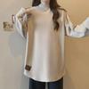 Women's Plus Size Thickened Half Turtleneck Long-Sleeve Top - Autumn/Winter