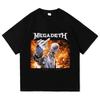 Megadeth I Don't Care Tricouri Grafice Merch Gât Rotund Mânecă Scurtă de Vară Tricou Larg Unisex Streetwear Hip Hop Tricouri Heavy Mental