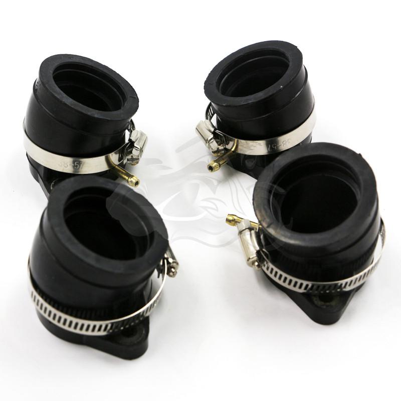 4pcs Motorcycle Carburetor Intake Manifold Interface Adapters Fit for Yamaha XS1100 1978 - 1982 XS 1100 1979 1980 1981
