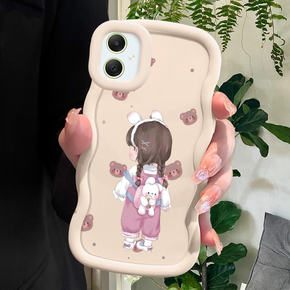 Husă moale Lovely Girl pentru Samsung Galaxy A52 A73 A12 A11 S24 Ultra 5G S23 S22 S21 S20 FE Wave Edge Husă de protecție antișoc din cauciuc