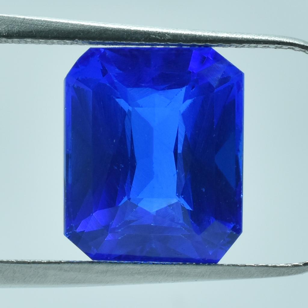 Natural Blue Sapphire Loose Gemstone Emerald Cut 5.35 Ct Brilliant September Birthday Birthstone