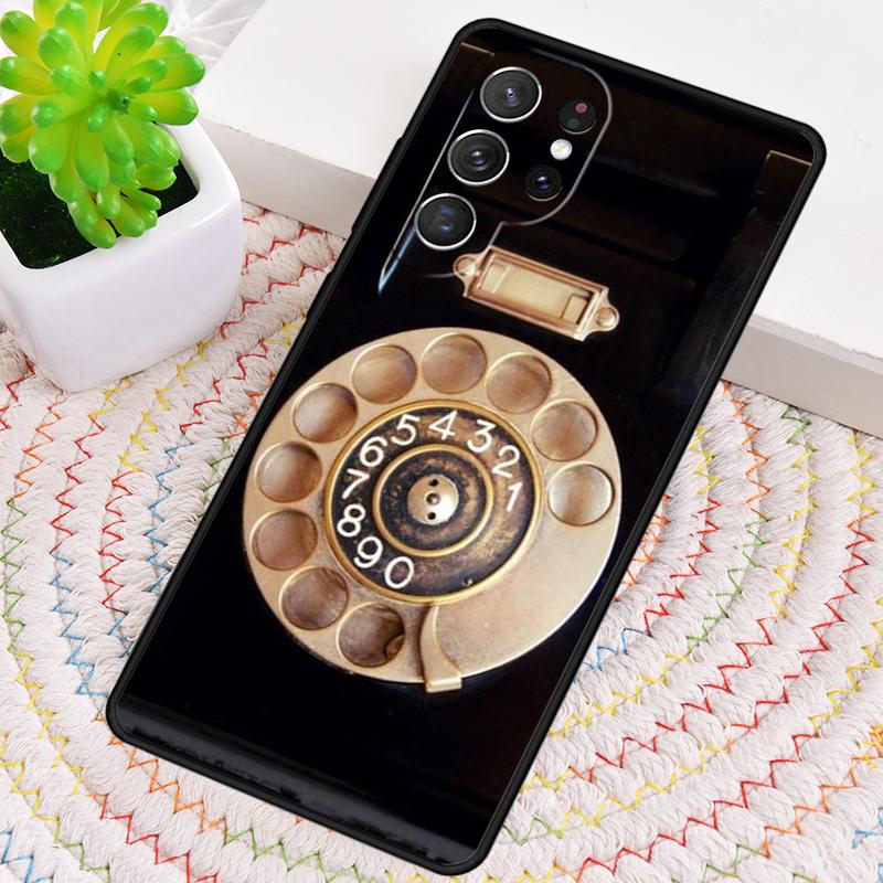 Retro Telephone Rotary Dial Phone Case For Samsung Galaxy Note 10 Pro S26 S25 S24 S23 S22 Ultra Plus S21 FE S20 Shockproof Cover