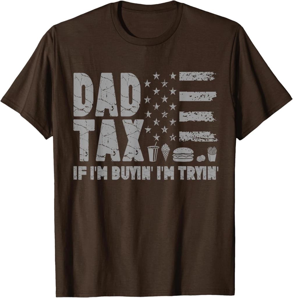 Father's Day If I'm Buying I'm Trying American Flag Unisex T-Shirt