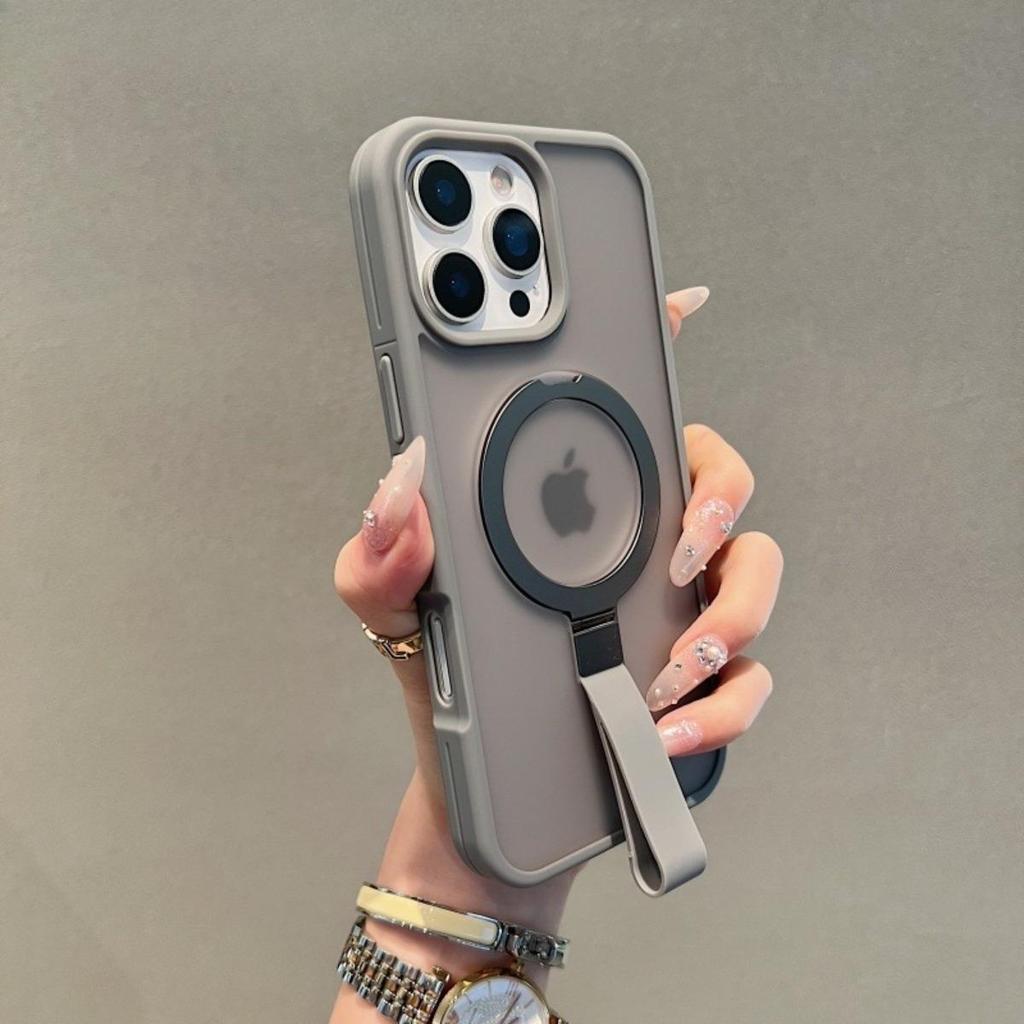 Handschlaufe Magnetische Halterung für IPhone 17 Handyhülle Großes Loch IPhone 15 Promax Transparent 14 Pro Premium 13 Faltbar 12 Vollständiger Schutz Anti-Fall 16pm