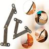 2Pcs Metal Lid Support Hinges Lift Up Stay Hinge Folding Support Hinges for Wood Box Jewelry Case Cabinet Easy To Use