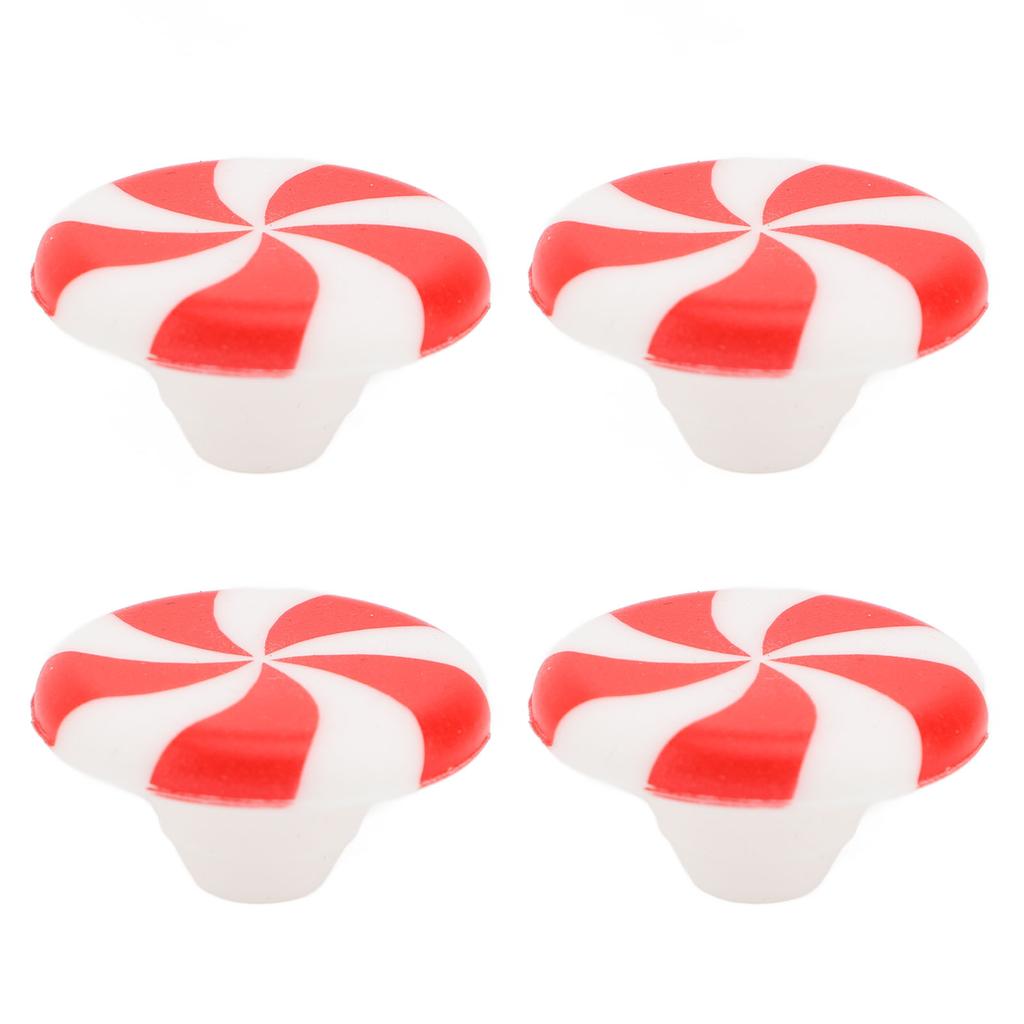 12 stk Skapknott Dekor Silikon Godteri Dekorasjon Trekkhåndtak Knott for Høytid