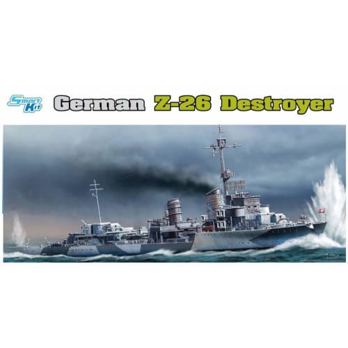 

Platz 1/350 WWII German Navy Destroyer Z-26 Plastic Model DR1064