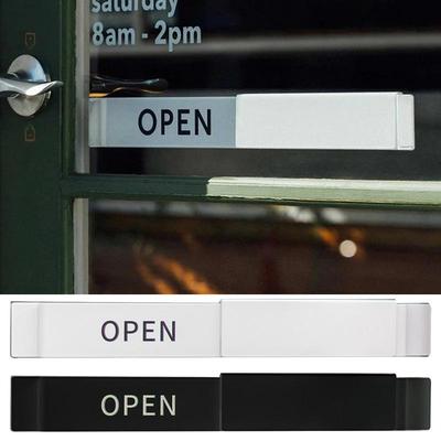 Open Closed Slide Door Sign Open Signs Privacy Slide Door Sign Clear Text Display Colored Text Slider Door Indicator For