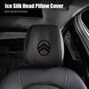 VLKO3 Ice Silk Headrest Cover Breathable Cooling For Citroen C4 C3 C5 C1 C2 Berlingo Celysee Cactus Picasso Aircross Saxo Grand