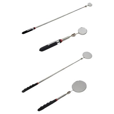 32mm/82mm Inspektionsspiegel Faltbar 360 Grad Drehbar Teleskopspiegel Reparaturwerkzeug mit Langem Griff für Techniker