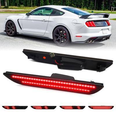 New 11 Colors Option Dynamic White LED Rear Indicator Lights for Ford Mustang 2015-2023 Fender Flare Reflector Side Marker Lamps