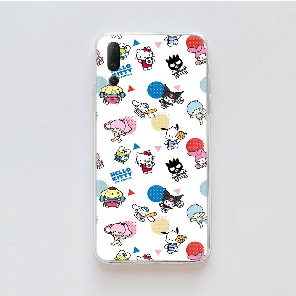 Transparent Case for Samsung A04 A14 A23 M33 M53 Realme 10 9 C35 C55 VIVO X80 Infinix Hot 30 Note 11 Tecno Spark 8P Pro L-7 Sanrio Characters