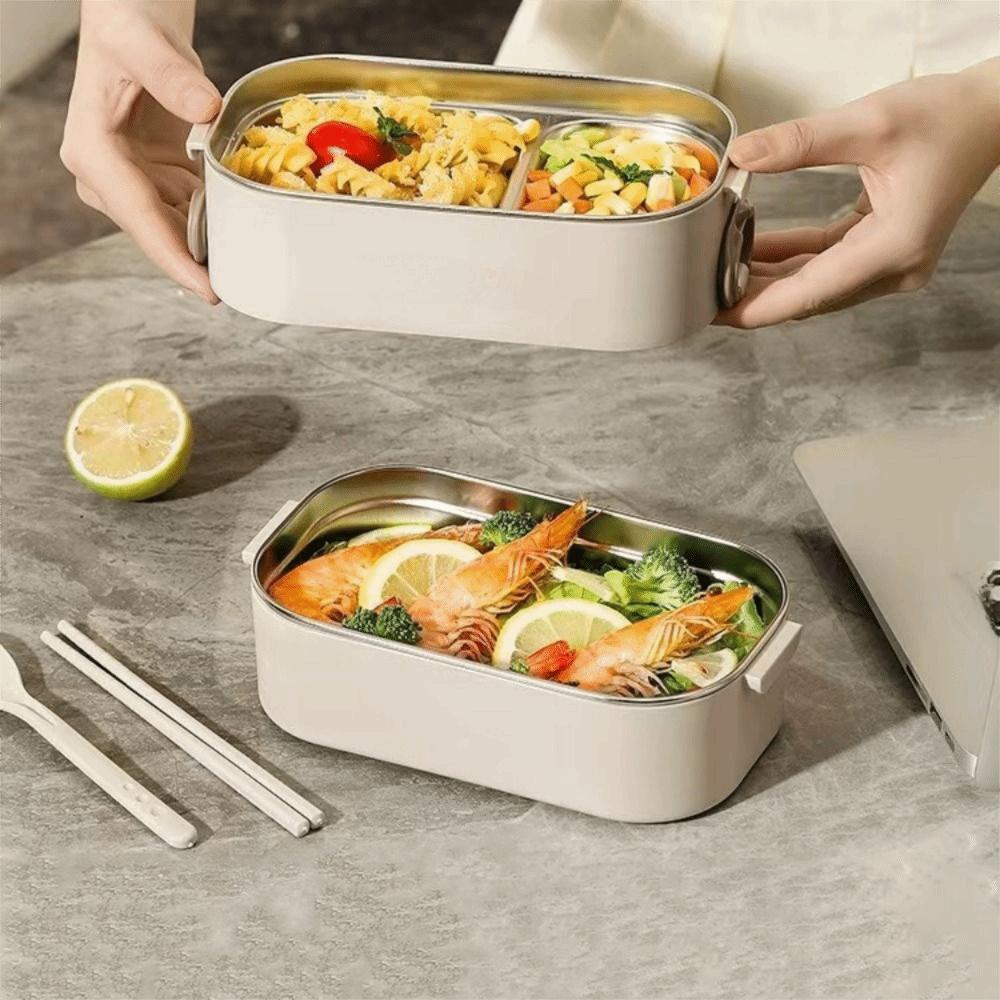 Leakproof Stainless Steel Food Box Divided Food Container Portable Meal Box  Outdoor Camping