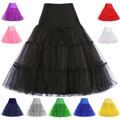 Sottogonna sottoveste da donna Gonna vintage retrò Abito sottoveste in crinolina Sottogonna rockabilly per matrimonio