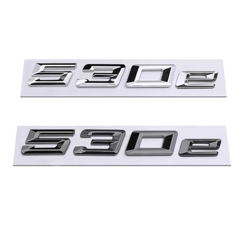 ABS Auto Kofferraum Buchstaben Logo Plakette Emblem Aufkleber Für BMW 316e 318e 320e 323e 325e 330e 335e 530e E46 E90 E91 F30 F31 F34 G20 G30