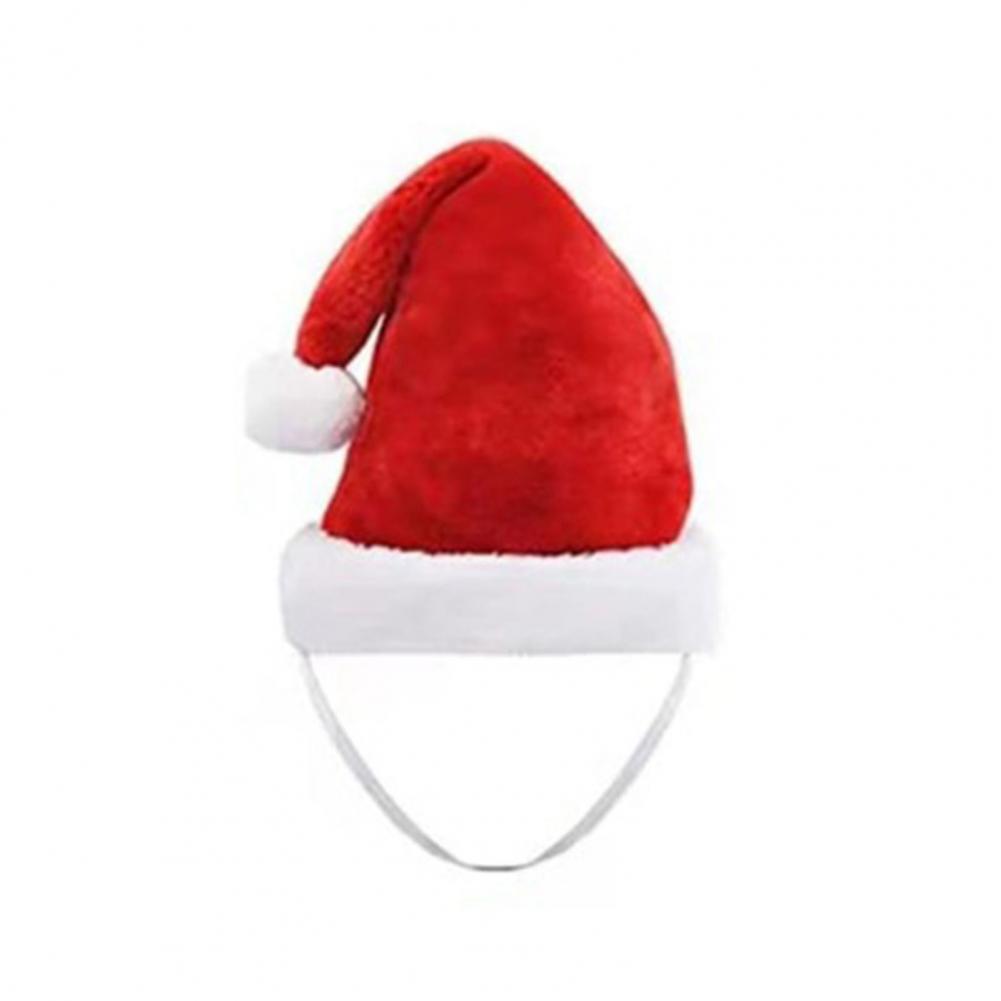 Christmas Pet Hat Festive Pet Hat Festive Pet Santa Hat Set for Dogs Cats Fleece Costume Accessories for Holiday Cosplay