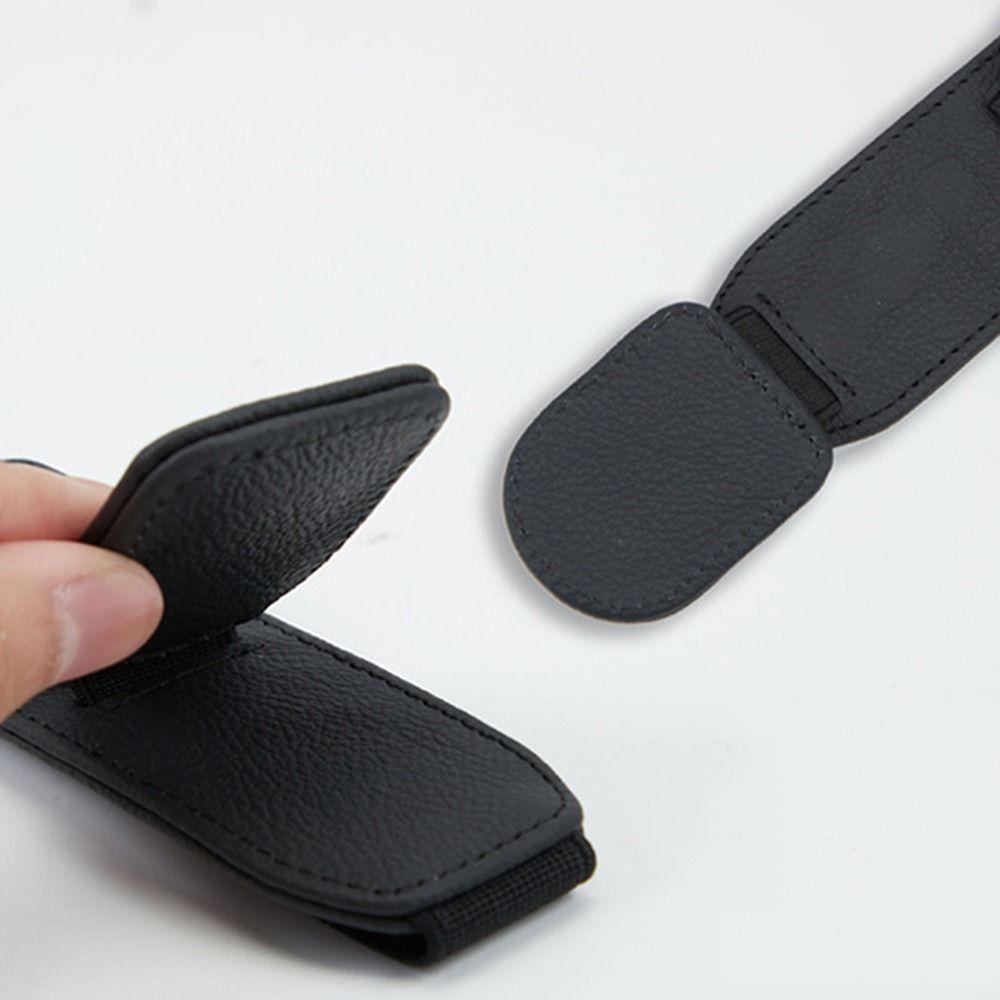 Multifunction Ticket Card Clip for Car Durable Leather Car Eyeglasses Storage Clip  Ticket Clip