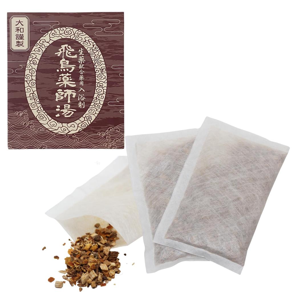 1 Box Asuka Yakushiyu Bath Natural Herbal Herbal Relieves Stiff Back Cold and Rheumatism [Quasi-drug] (3 Packets) Additives, Medicine, Bath,