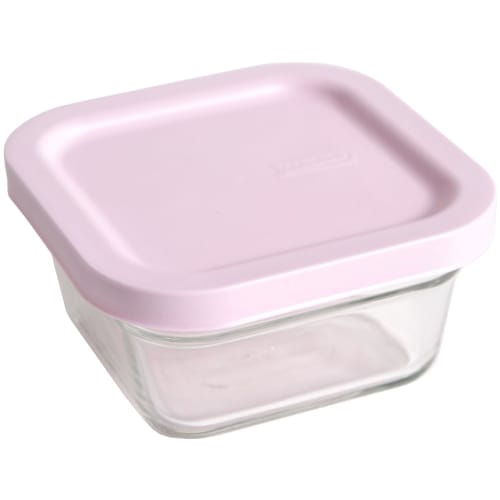 Advanced Door GlassLock Easy-Open Heat-Resistant Glass Container, Square, 400ml (OCST-040E)