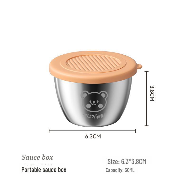 304 Stainless Steel Mini Dipping Sauce Bowl - Korean Style for Soy Sauce, Vinegar, Ketchup, and BBQ