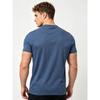 Men's 95% Cotton Henley Shirt Short Sleeve - Casual Button Neck T-Shirt with Pocket - Soft Breathable Summer Top