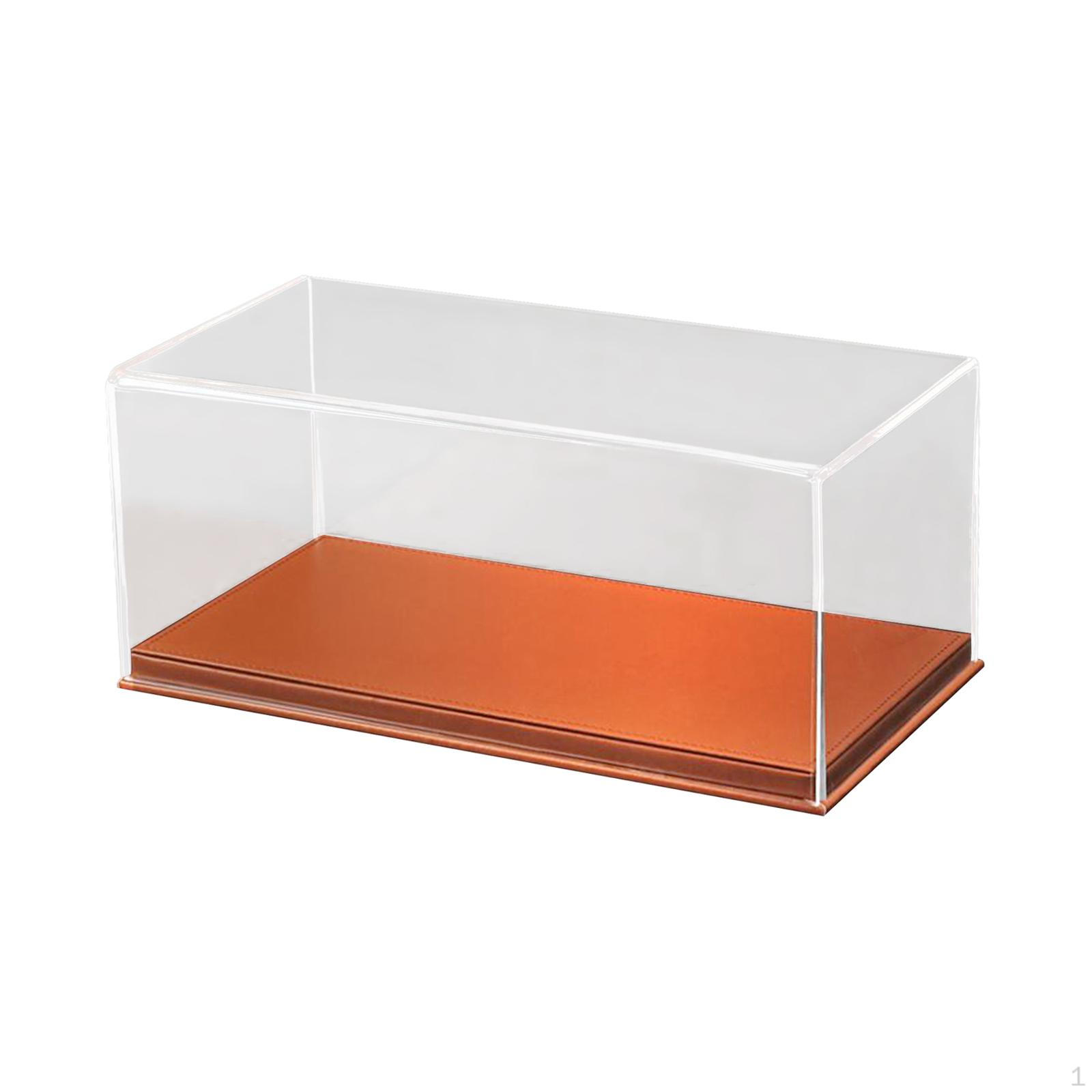 

Прозрачный акриловый витринный шкаф для модели автомобиля 1/64, декоративная защита для автомобилей brown base