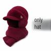 Women Knitted Hat for Middle Aged Elderly Ear Protection Windproof Fleece Lined Warm Yarn Beanie Coldproof Mom Hat for Autumn Winter