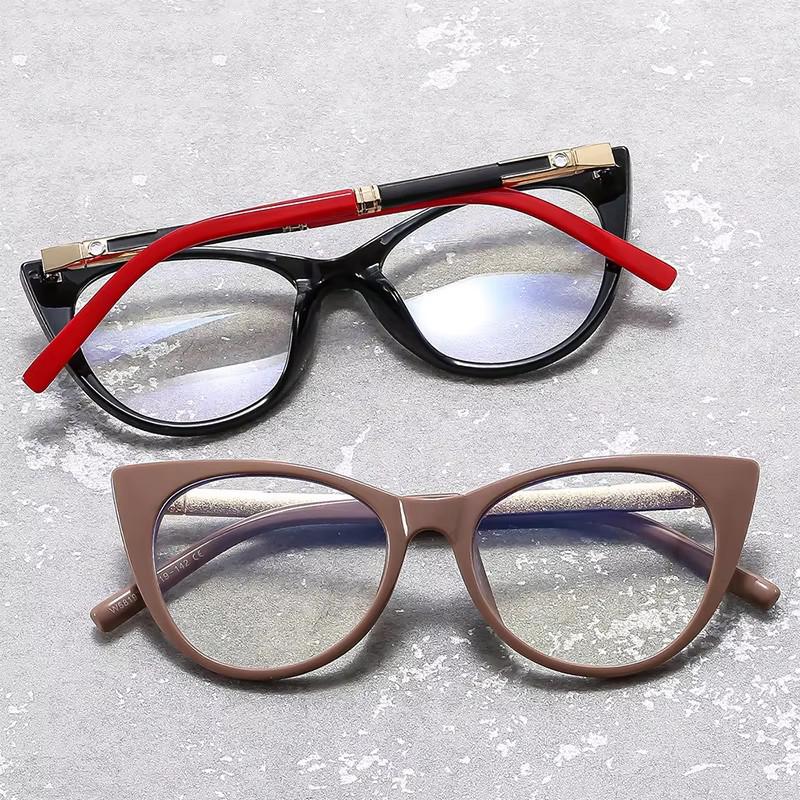 New Cat Eye Anti Blue Light Reading Glasses Women Fashion Design Outdoor Optical Reading Eyewear