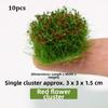 10pcs/lot 3*3*1.5cm Mixed Big Flower 10 Colors Miniature Plants Materials  Layout Accessories