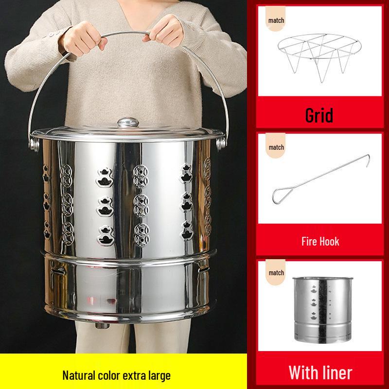 Incinerator Fire Bucket for Burning Paper and Incense