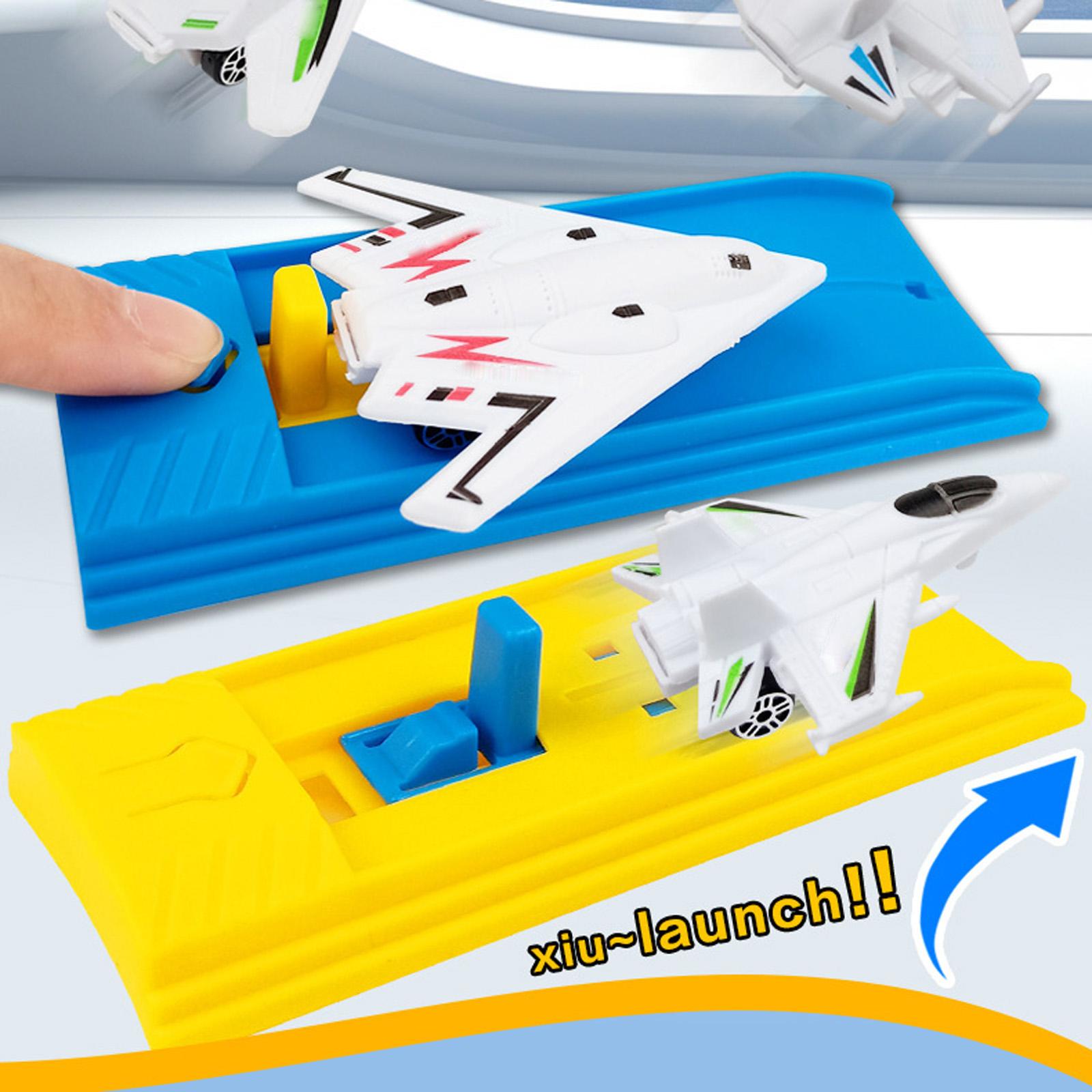 Fun Children s Catapult Airplane And Gliding Airplane Toy With Track(Aircraft Shape Is Random) One Size