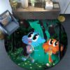The Amazing World of Gumball2 Round Area Rug,Carpet Rug for Living Room Bedroom Sofa Playroom Decor,Non-slip Floor Mat