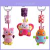Adorable Animal Handbells Musical Developmental Toy For Kids Soft Plush Rattle