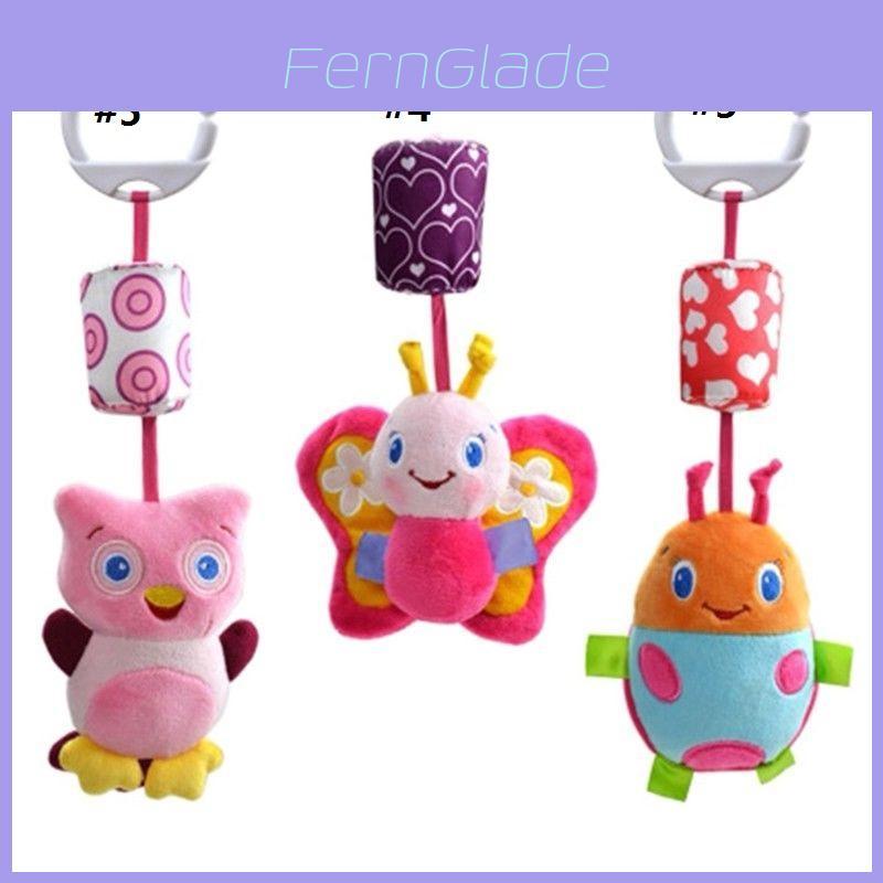 Adorable Animal Handbells Musical Developmental Toy For Kids Soft Plush Rattle