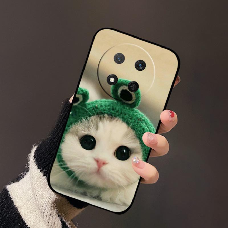 Für Honor X9c 5G X60 Pro 5G Mode Farbe Schild Luxus Silikon Hülle Funda Für Honor X9C 5G X60 Pro 5G Schwarze Rückseite