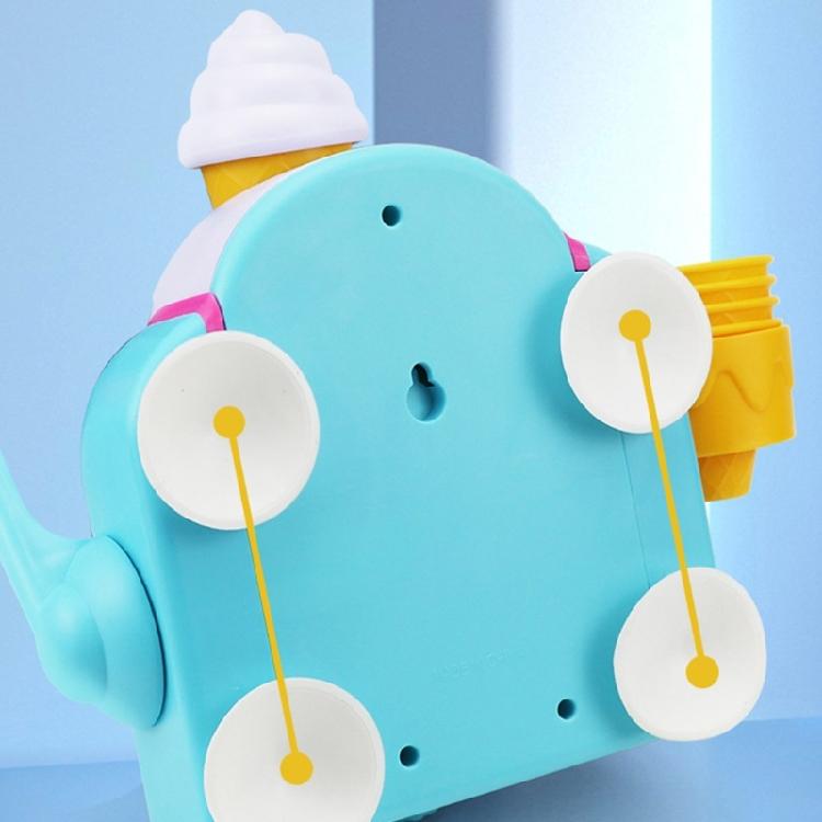 Ice Cream Bubble Maker Foam Machine Bath Entertainment Toy Safe Foam Maker Toy for Toddler Shower Time Fun Bathing Toy