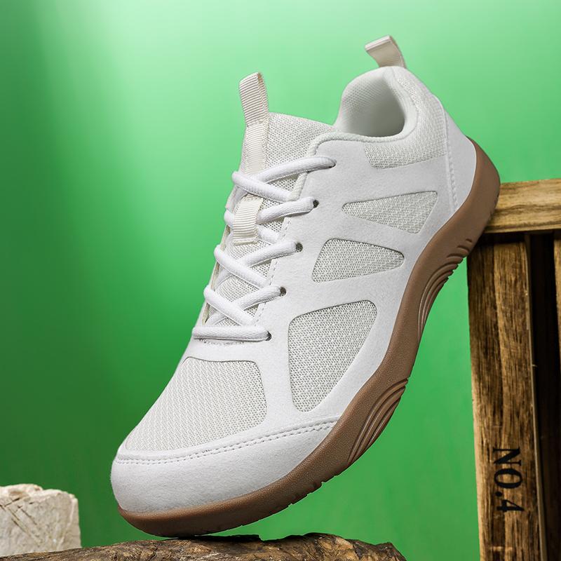 TUINANLE Barfußschuhe Herren Weite Zehenbox Nullabfall Zehen-Sneaker Minimalistisch Schwarz Freizeitschuhe für Damen