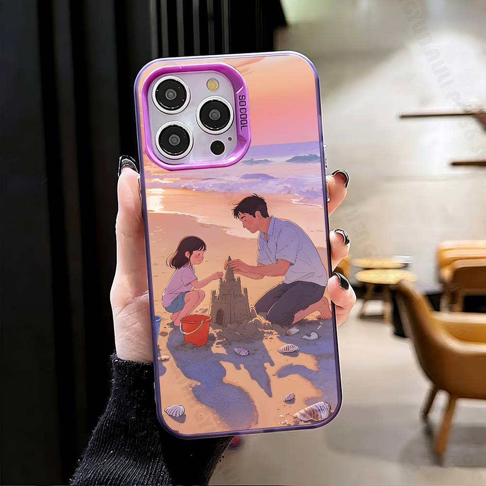 Father and Daughter Phone Case For IPhone 17 16e 16 15 14 13 12 Pro Max X XS MAX Back Cover iPhone12PRO