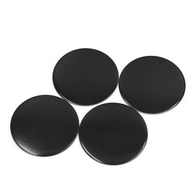 Bilhjulscenterkapsel Klistermærke Sort Aluminiumlegering 65mm