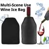 Wine Cooling Holder Ice Bag Jelly Picnic Beverage Soft Drink Rack Bar Tools Nylon Wine Cooler Sleeve For Beer Champagne Bucket