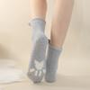Ladies Winter Thickened Warm Coral Velvet Stereo Cat Claw Embroidered Home Sleeping Moon Socks