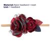 Baby Headband Flower Shape Soft Comfortable Rose Creative Baby Imitation Flower Headband for Infant